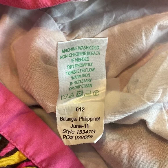 Lilly Pulitzer Girls Bella Paisley Skirt Size 6-7 - Picture 10 of 10